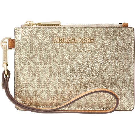 michael kors yellow coin purse wristlet|Michael Kors wristlet clearance.